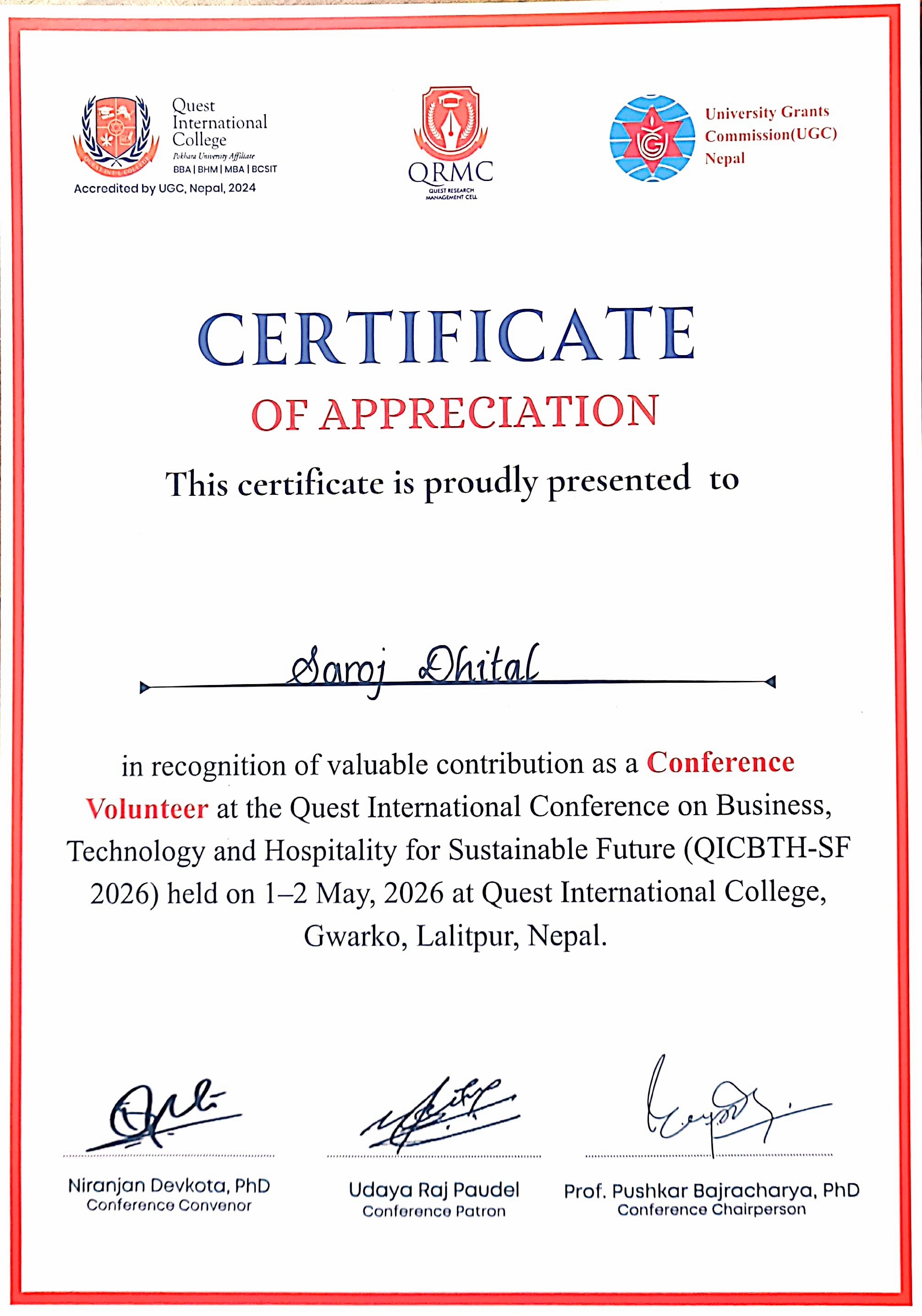 Technical Conference Volunteer