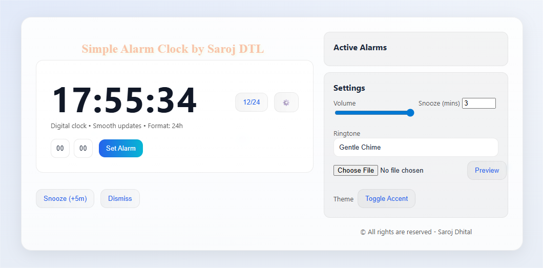 Alarm Clock App